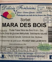 Sorbet Mara des bois