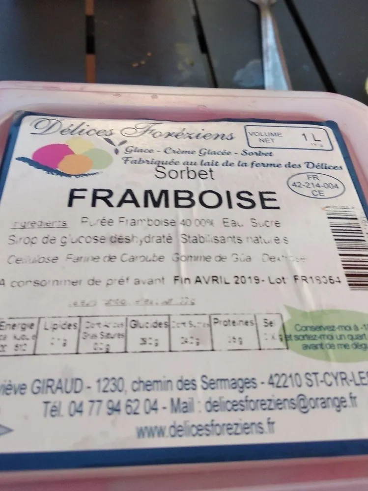 Sorbet framboise
