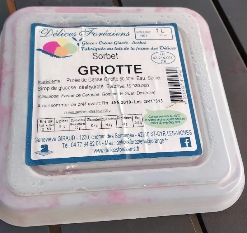 Sorbet griotte