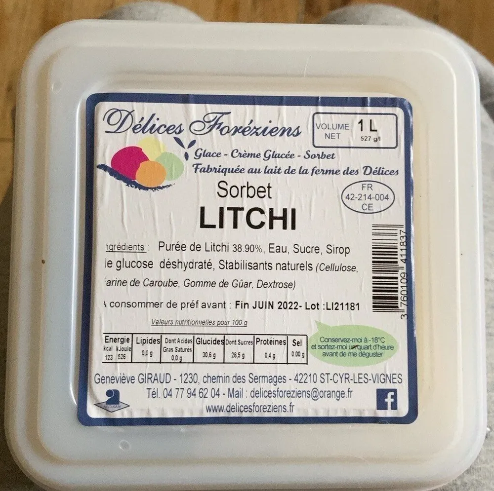 Sorbet litchi
