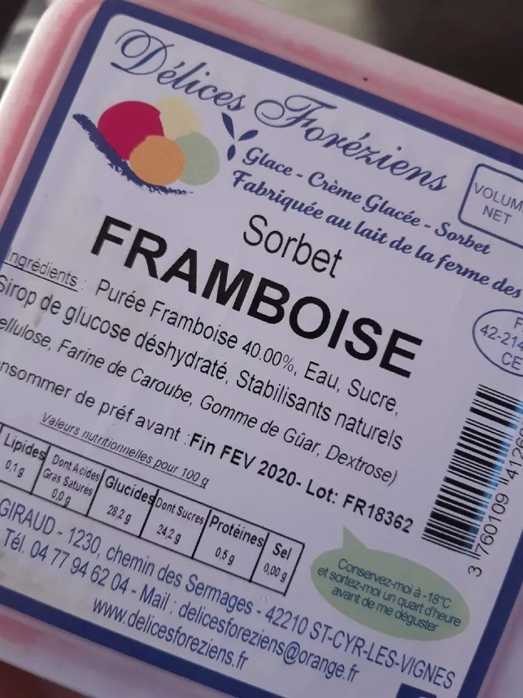 Sorbet framboise