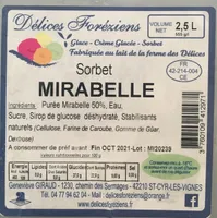 Sorbet mirabelle