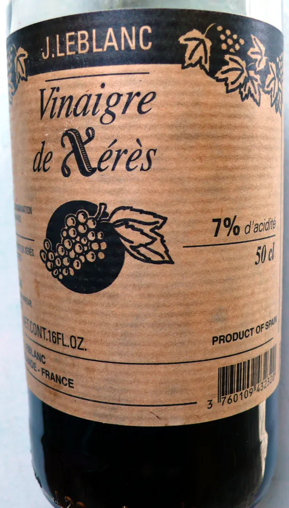 Vinaigre de Xérès