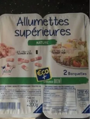 Allumettes supérieures nature