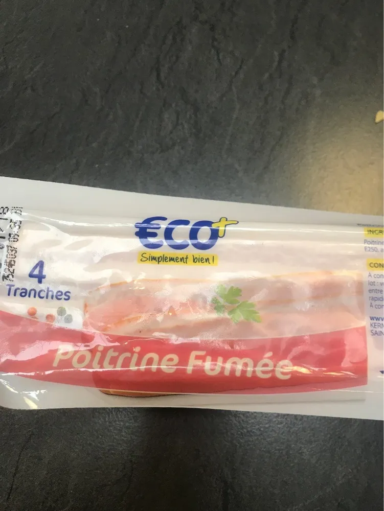 Poitrine fumée 4 tranches
