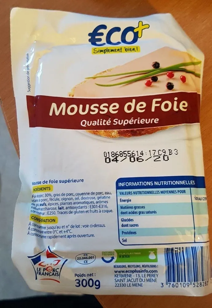 Mousse de Foie Qualité Supérieure 300G Eco+