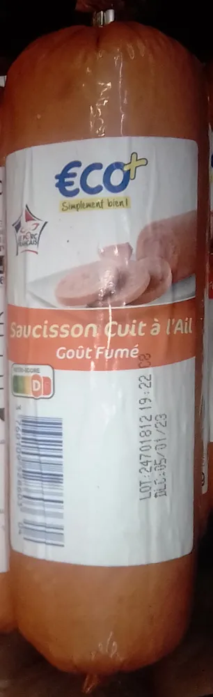 Saucisson Cuit A L'Ail - Gout Fumé