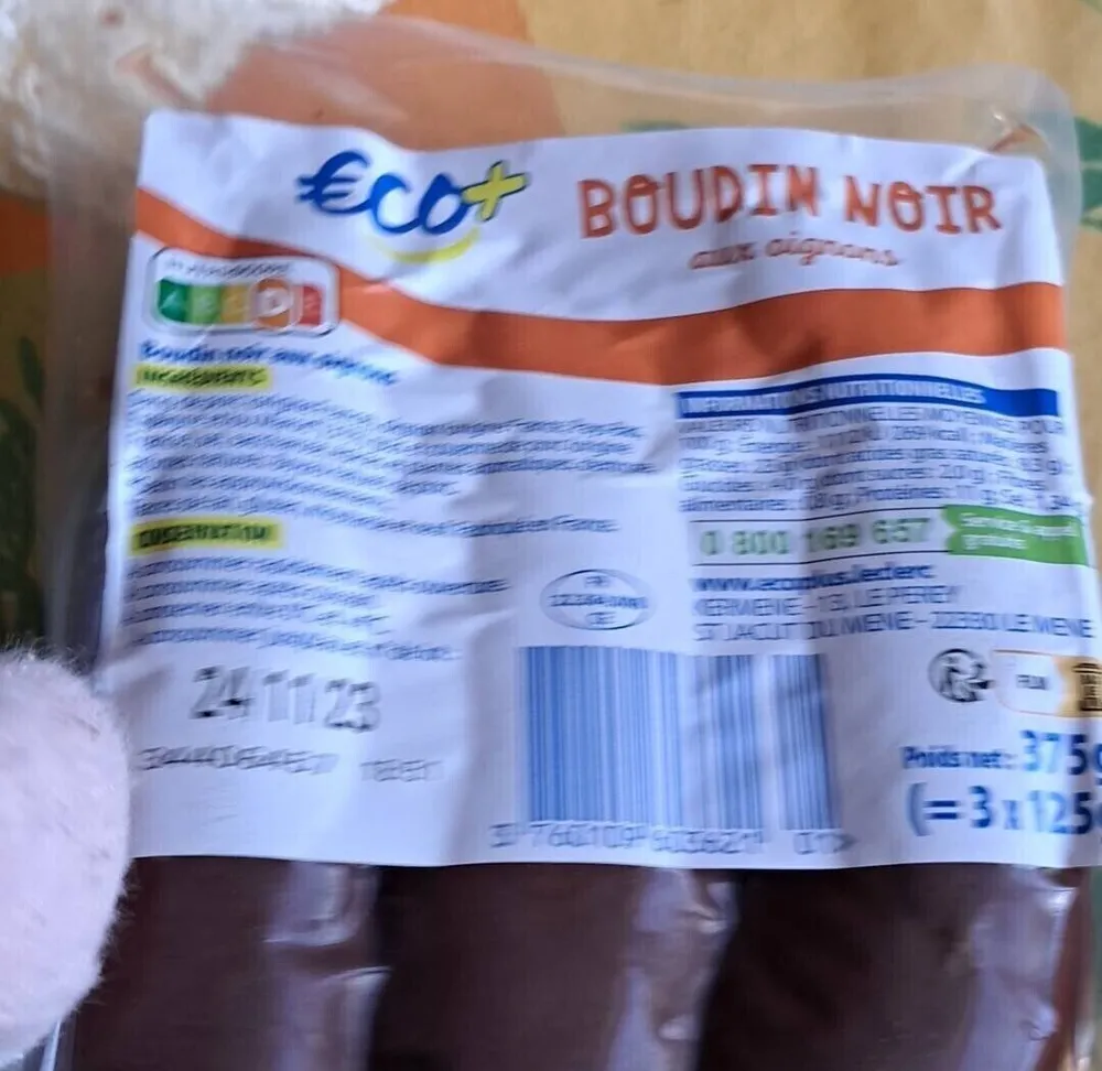 Boudin noir aux oignons