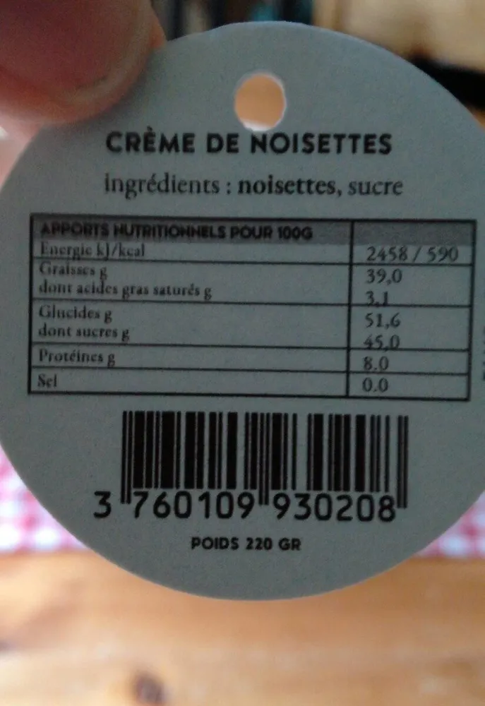 Creme de noisette