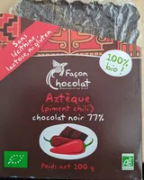 Chocolat noir 77 % Aztèque piment chili