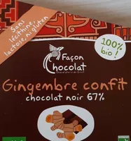 Gingembre confit Chocolat noir 67%