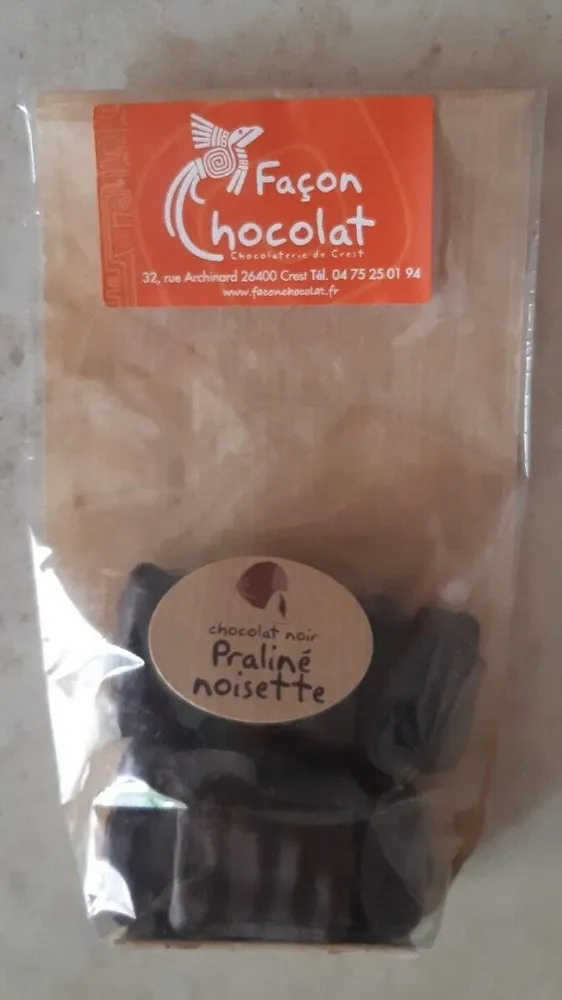 Chocolat noir Praliné noisette