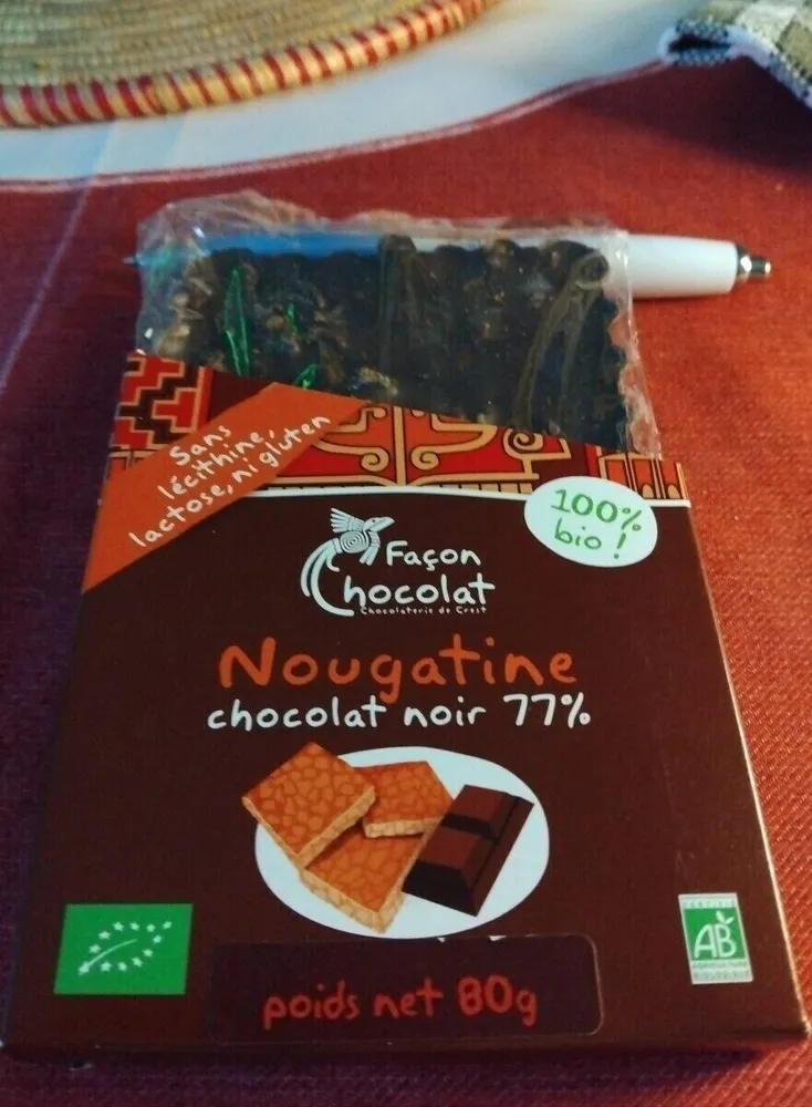 Nougatine chocolat noir