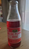 Jus de pommes rosé