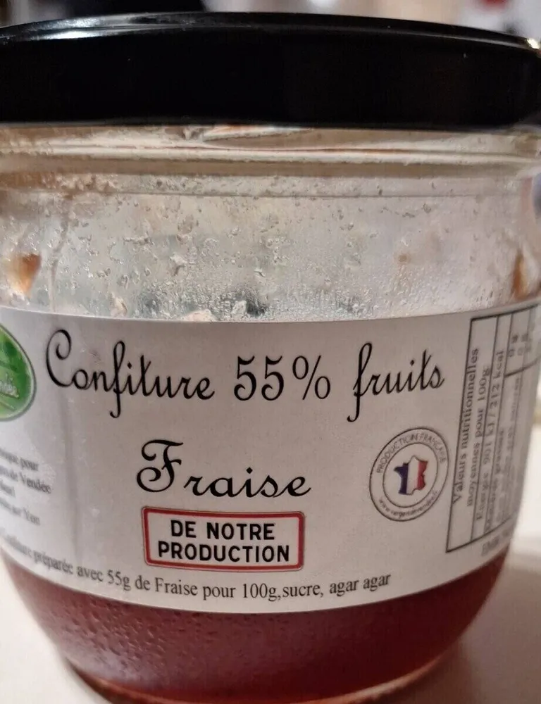 Confiture 55% fraise