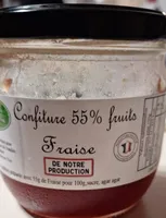 Confiture 55% fraise