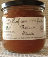 Confiture 55% de fruit , nectarine blanche