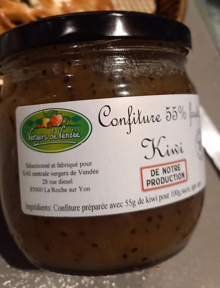 Confiture 55% fruits kiwi
