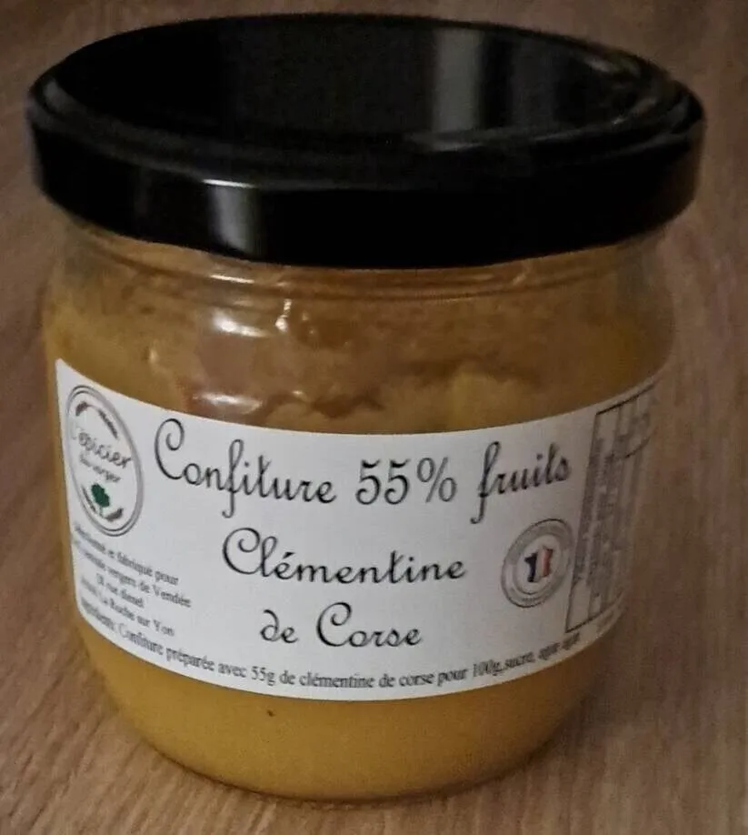 Confiture 55% fruit clémentines corse