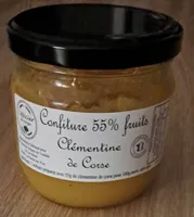Confiture 55% fruit clémentines corse