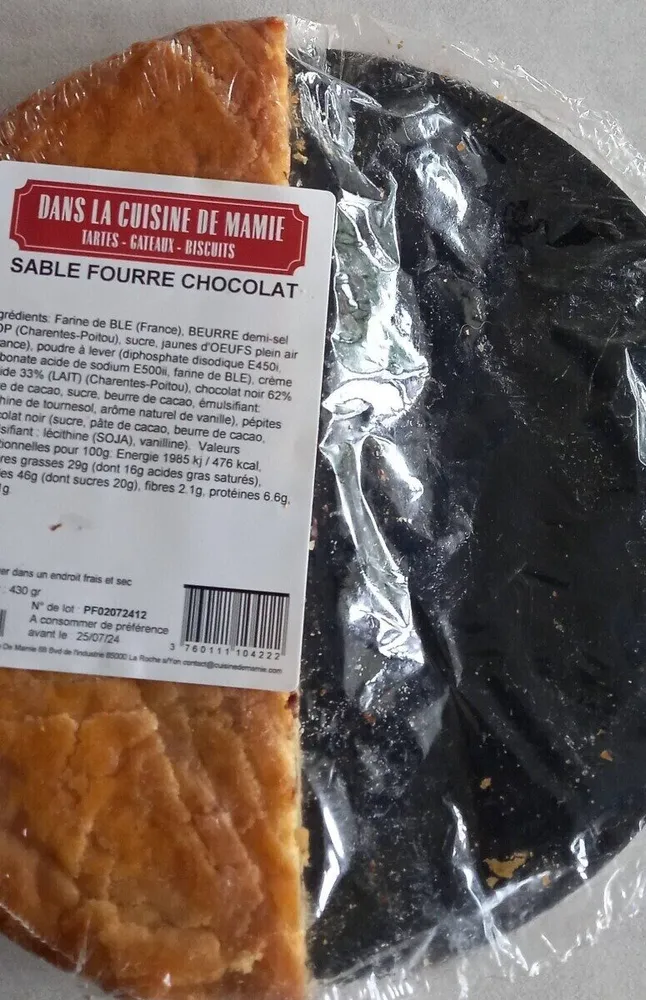 Sable fourré chocolat