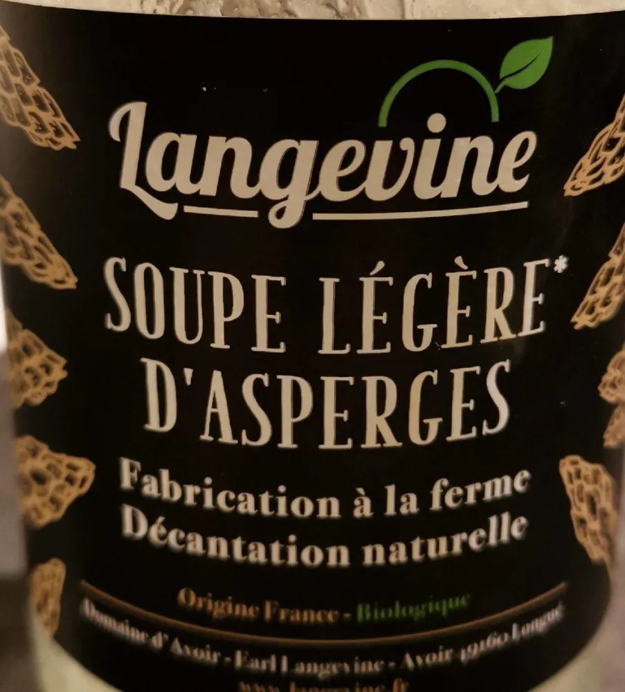 Soupe légère d'asperges