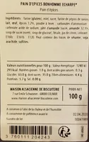 Pain d'Épices bonhomme écharpe