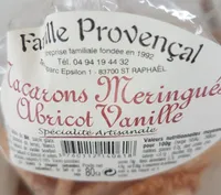 Macarons meringués abricot vanille