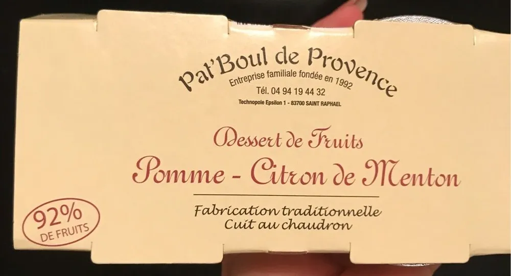 Compote Pomme Citron