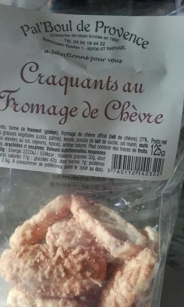 Craquants au fromage de chèvre