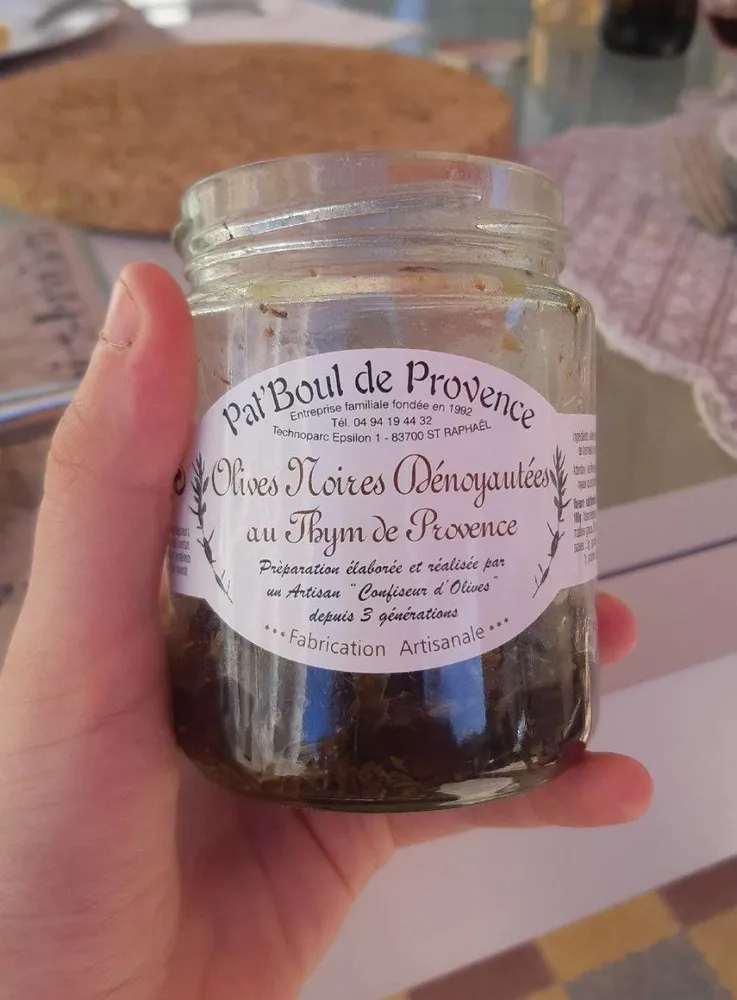Olives Noires Dénoyautées au Thym de Provence