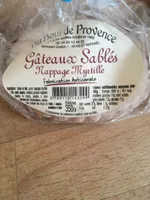 Gateaux sablés nappage myrtille