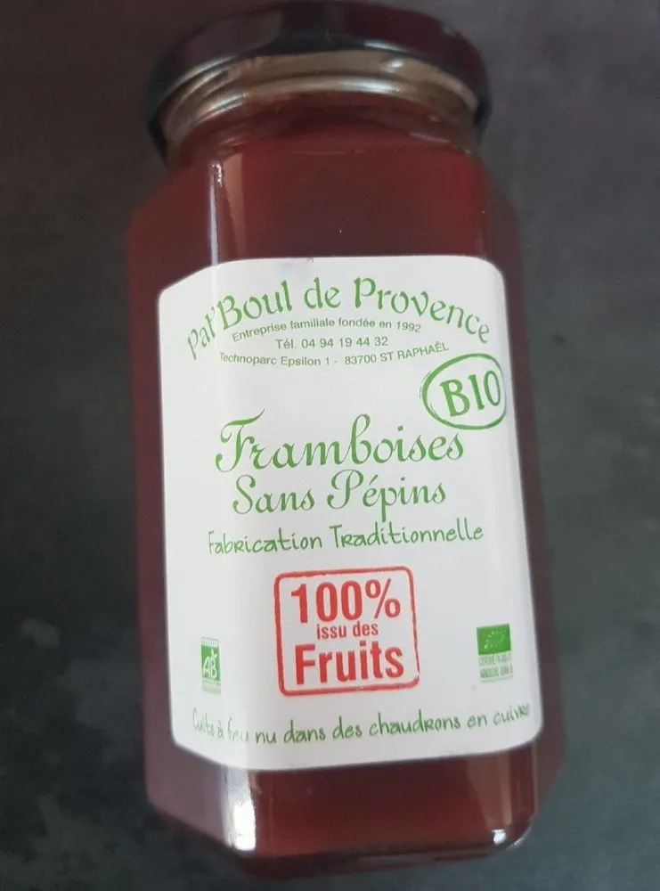 Framboise sans pépins bio