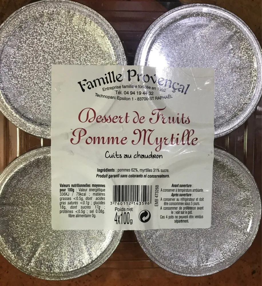 Dessert de fruits