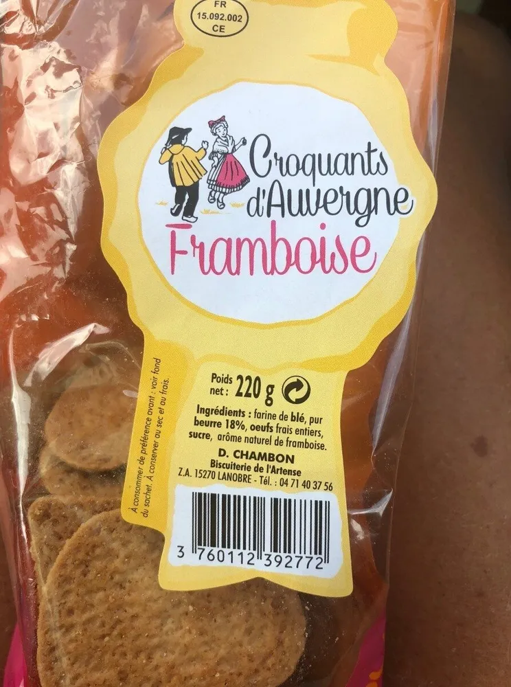 Croquants d'Auvergne Framboise