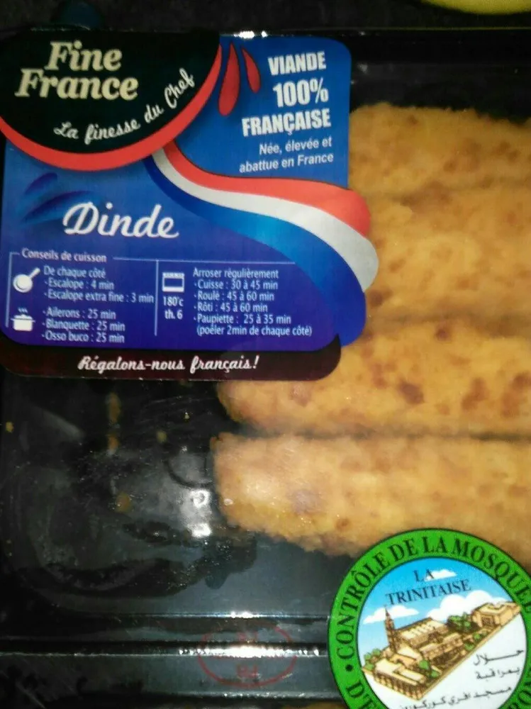 Cordon bleu cuit 125 g halal