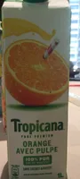 Jus d'orange avec pulpe