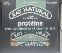 Barres aux fruits secs avec cacahuètes et caramel