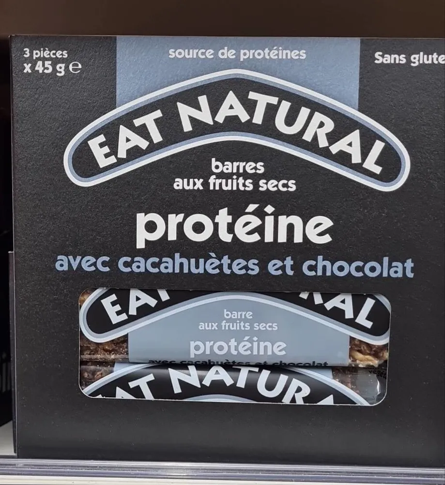 Barres aux fruits secs avec cacahuètes et chocolat