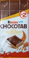 Kinder Chocotab lait & saveur caramel à la pointe de sel
