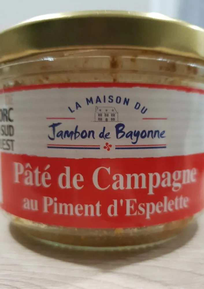 Pâté de campagne au piment d'espelette