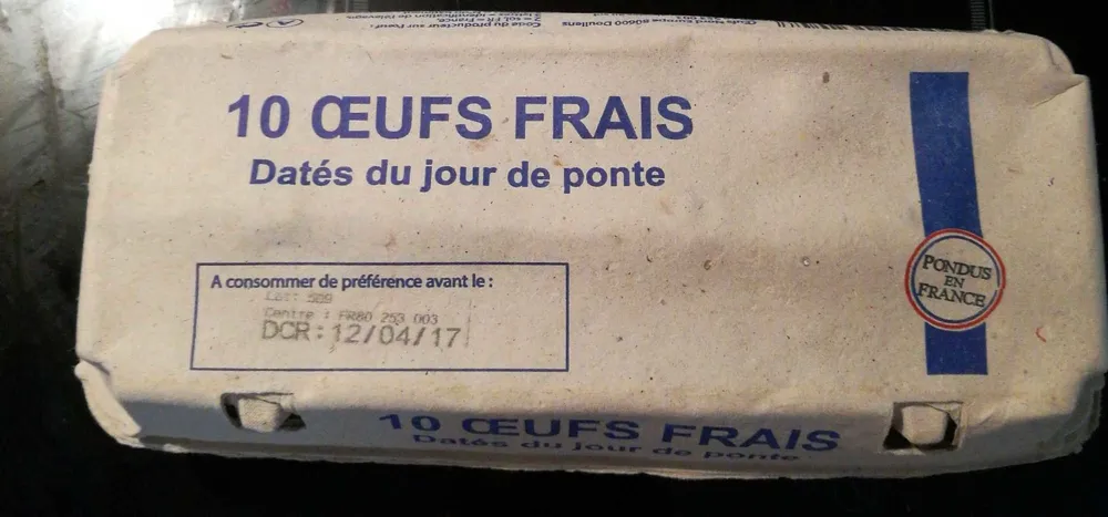 Oeufs frais