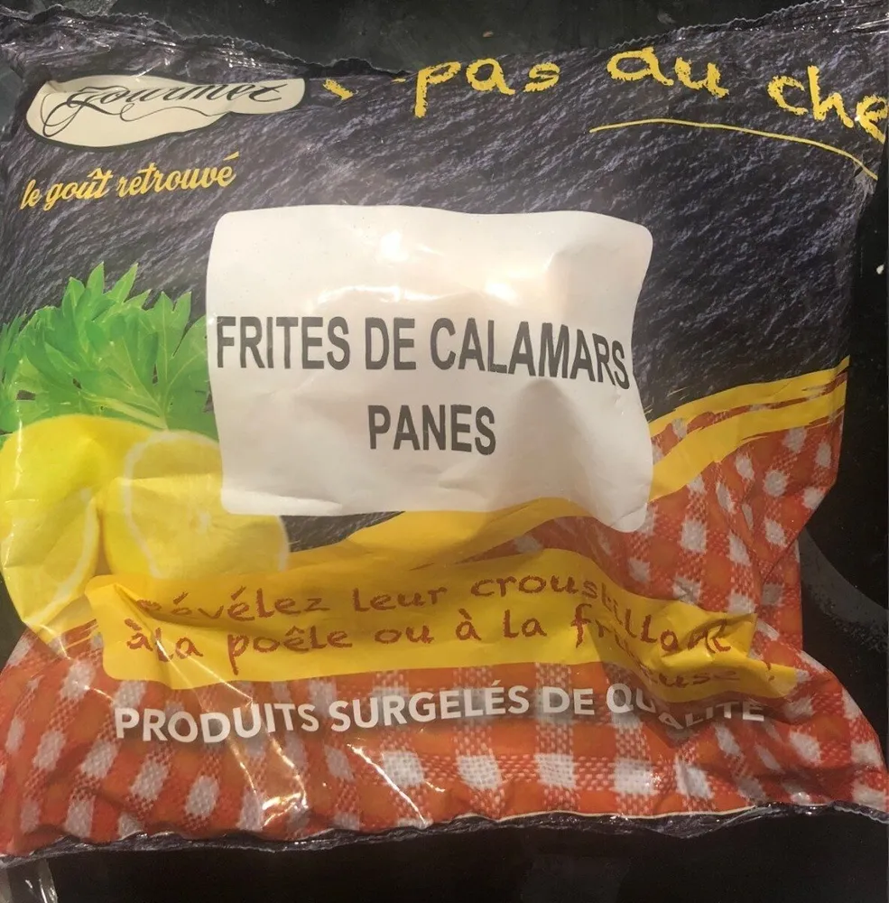 Frites de calamars panes