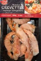 Queues de crevettes sauvages d'argentine