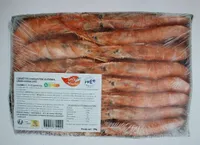 Crevettes entières crues congelées