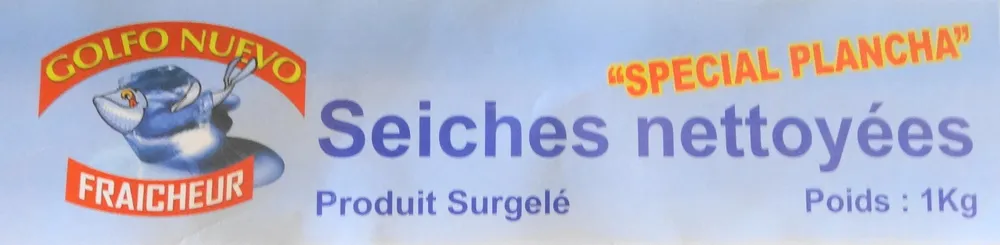 Seiches, surgelées, nettoyées, Spécial Plancha calbre 8/12