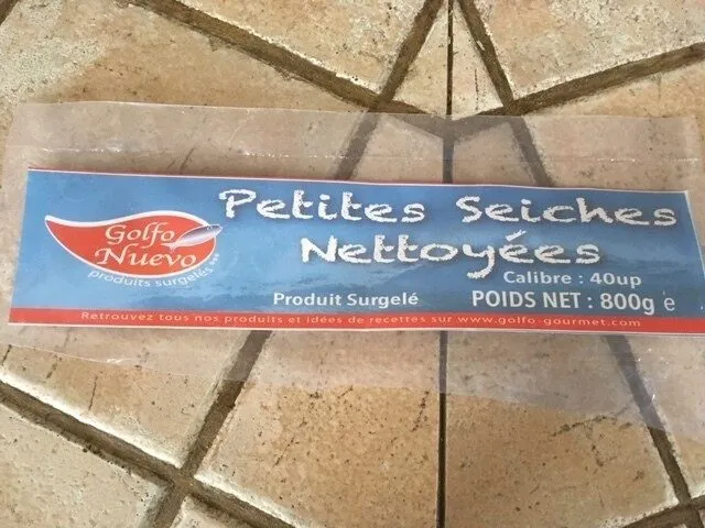 Petites Seiches nettoyées