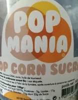 Pop Corn Sucré Pop Mania 60 GR, 1 Pièce