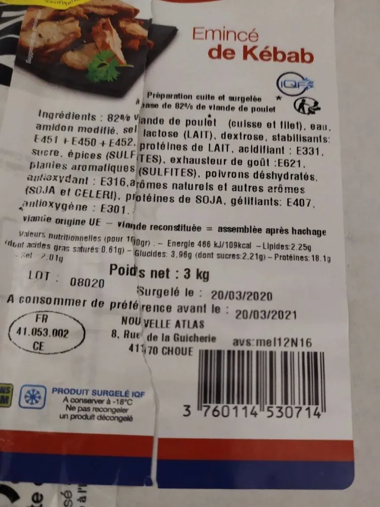 Émincé de kebab