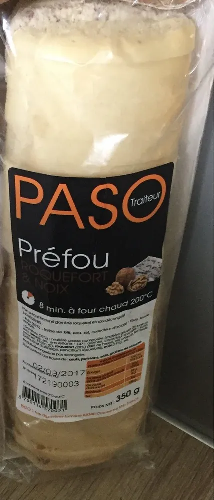 Prefou au roquefort pretranche PASO